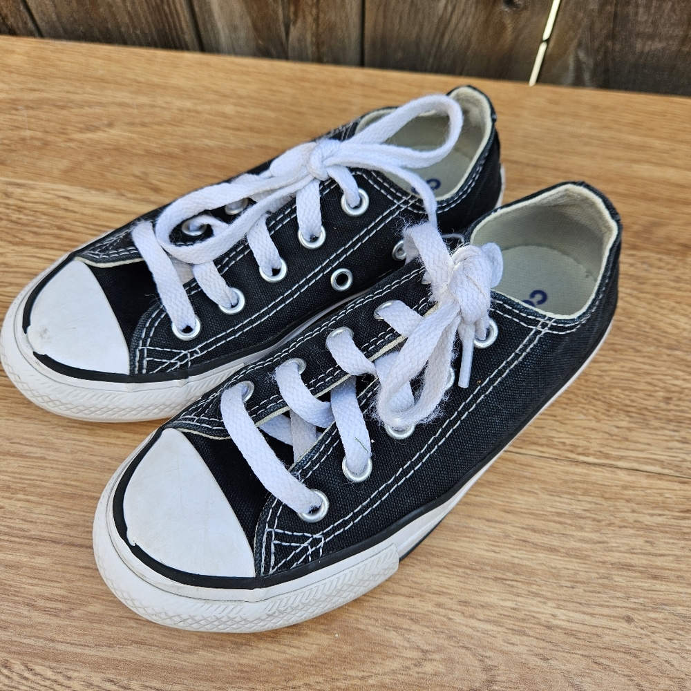 Converse All Star Black and White Canvas Sneakers Unisex Size 11.5 - Picture 5 of 16